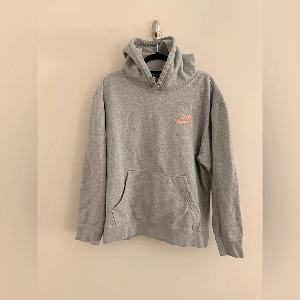 Nike SB Graphic Hoodie XL Gray Cartoon Dog Streetwear Y2K Skate - Picture 4 of 9